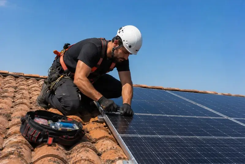 Maintenance et monitoring de panneaux solaires à Artigueloutan